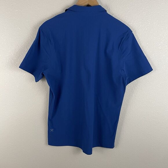 Lululemon Mens M Blue Evolution Polo Collared Shirt - Picture 3 of 4